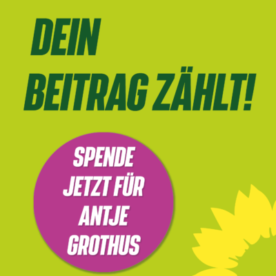 Text Dein Beitrag Zählt - Spende jetzt für Antje Grothus